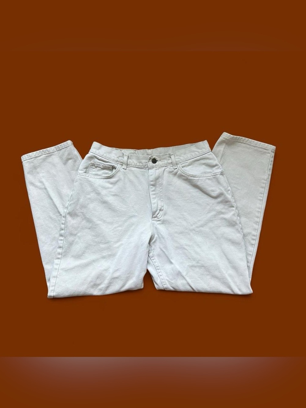 Lee Women's Cream Straight-Leg vintage Jeans
